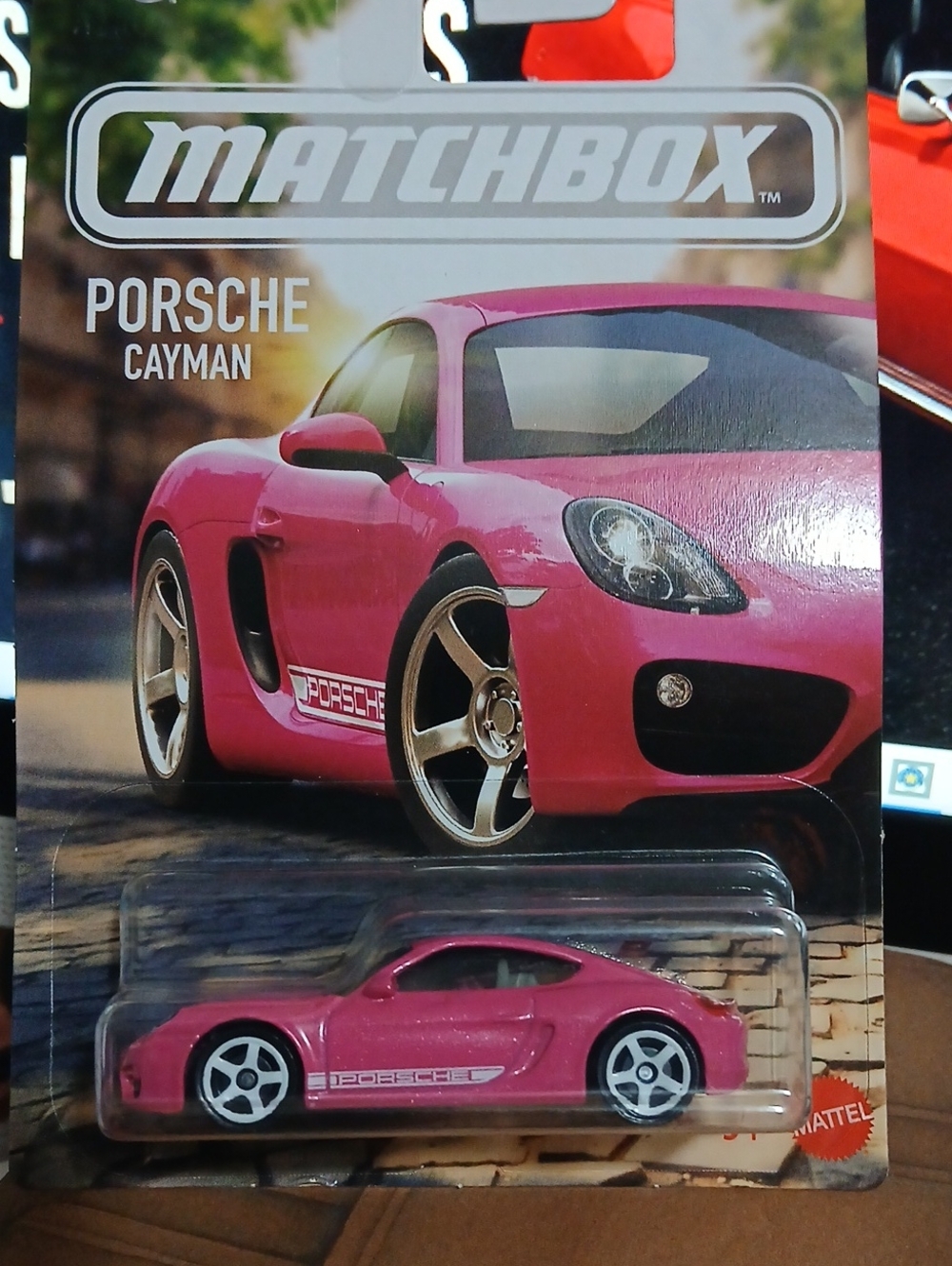 Matchbox Porsche Cayman Pink Toy Car